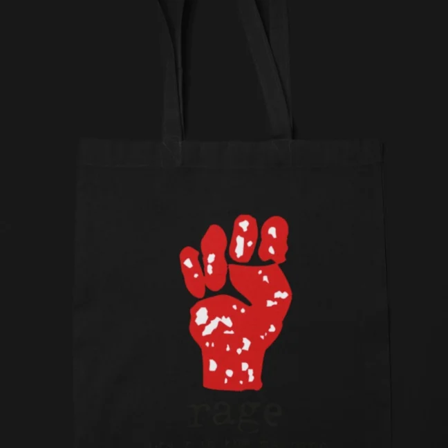 Clubofthefreaks Red Fist Black Tote Bag