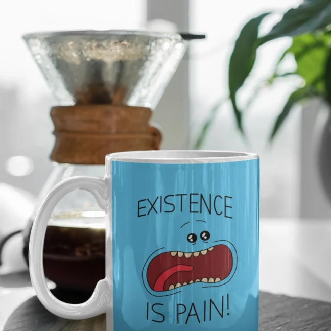 White Mug 330 Ml-Rick and morty printed mug