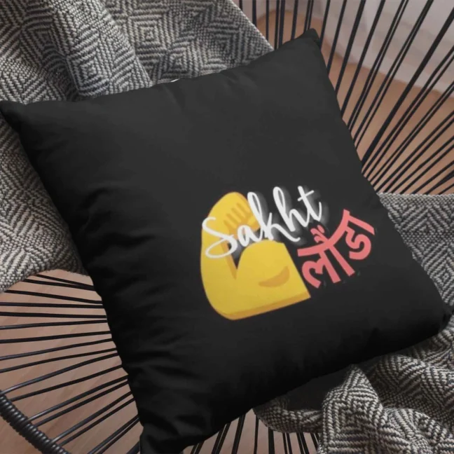 Therareparrot Sakht Launda Printed Quirky Cushion