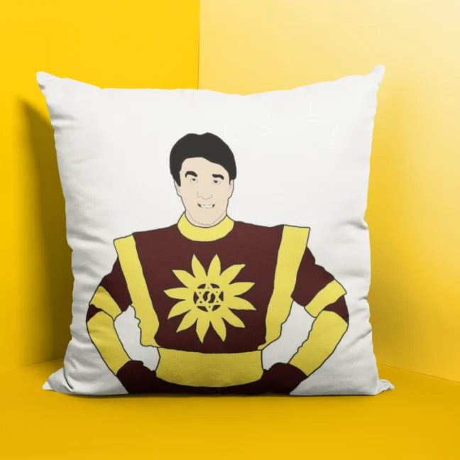 90 Kids Nostalgia Shaktiman Printed Cushion Size 12 By 12 With Filler