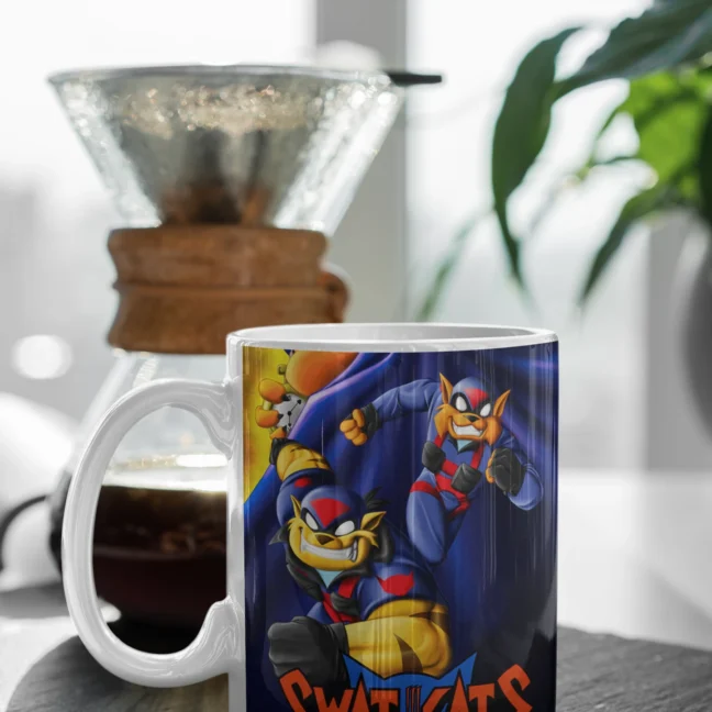 White Mug 330 Ml90 Kids Nostalgia Swatkats Printed Mug