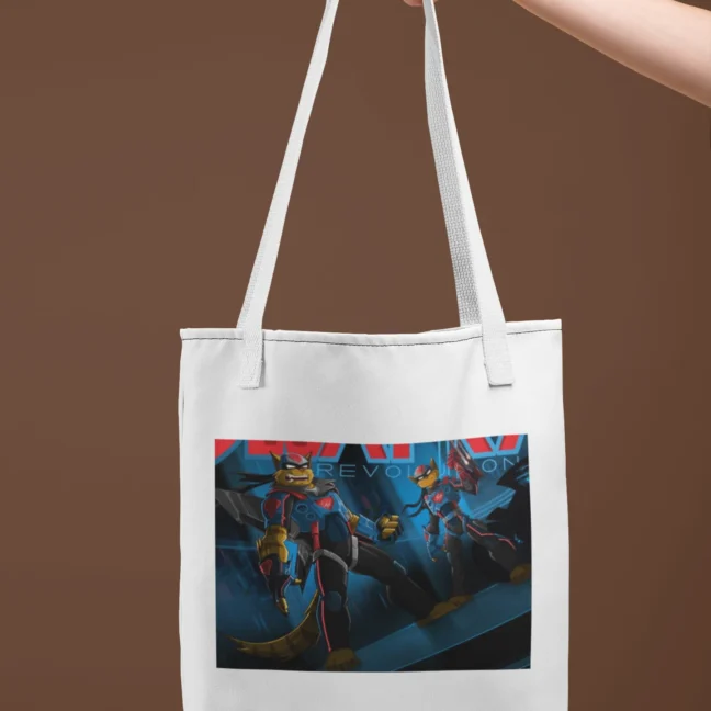 90 Kids Nostalgia Swatkats Printed Tote Bag