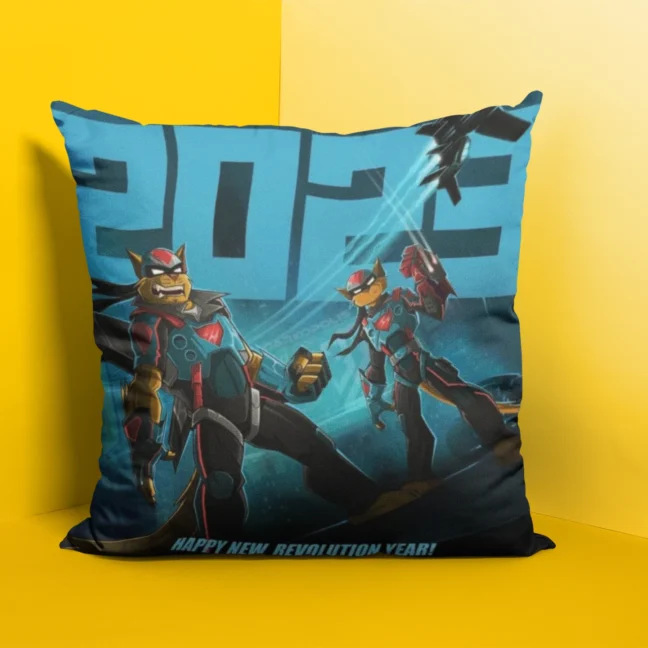 90 Kids Nostalgia Swatkats Printed Cushion Size 12 By 12 With Filler