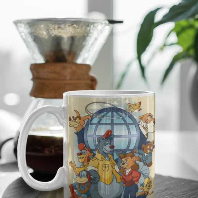 White Mug 330 Ml90 Kids Nostalgia Swatkats Printed Mug