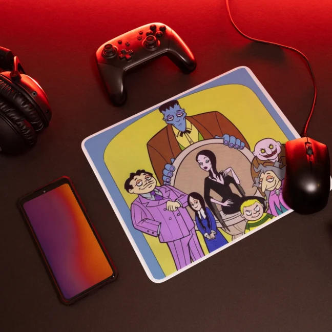90 Kids Nostalgia The Addams Family Printed Mousepad