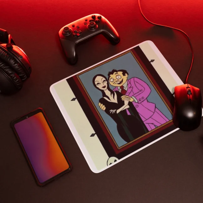 90 Kids Nostalgia The Addams Family Printed Mousepad