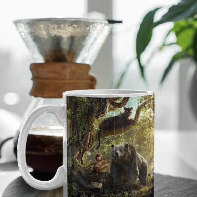 White Mug 330 Ml90 Kids Nostalgia The Jungle Book Printed Mug