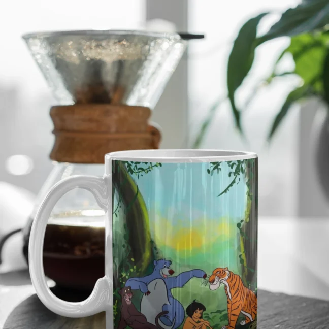 White Mug 330 Ml90 Kids Nostalgia The Jungle Book Mowgli Printed Mug