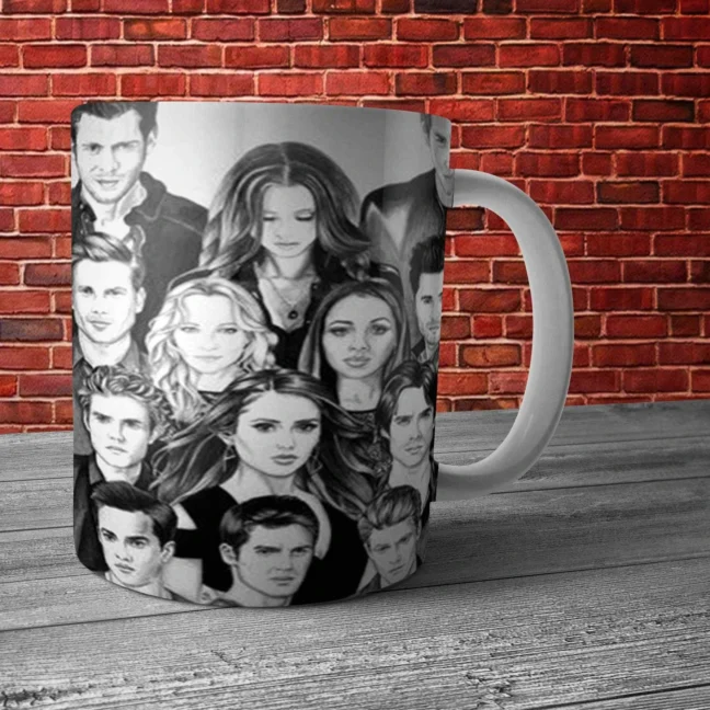 Therareparrot Vampire Diaries Printed White Mug