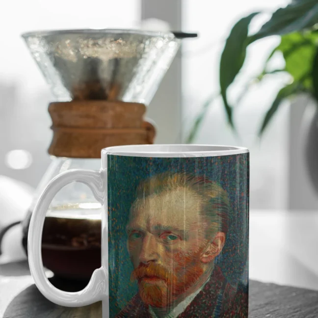Therareparrot Vangogh Printed White Mug