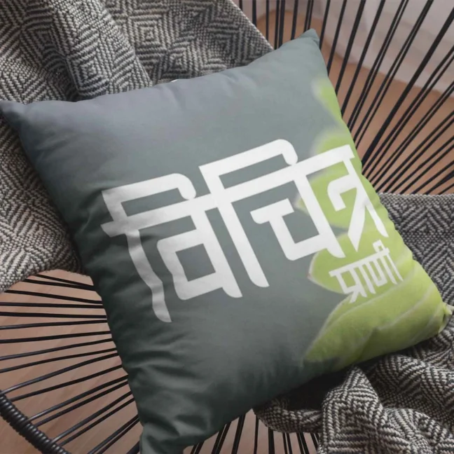 Therareparrot Vichitra Prani Printed Quirky Cushion