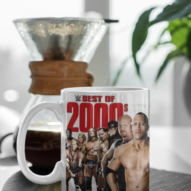 Therareparrot Wwe Best Of 2000 Printed White Mug