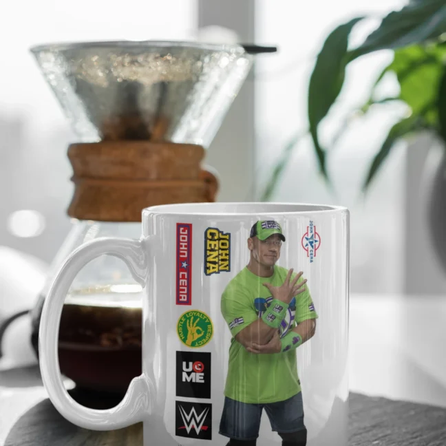 Therareparrot Wwe Johncena Printed White Mug