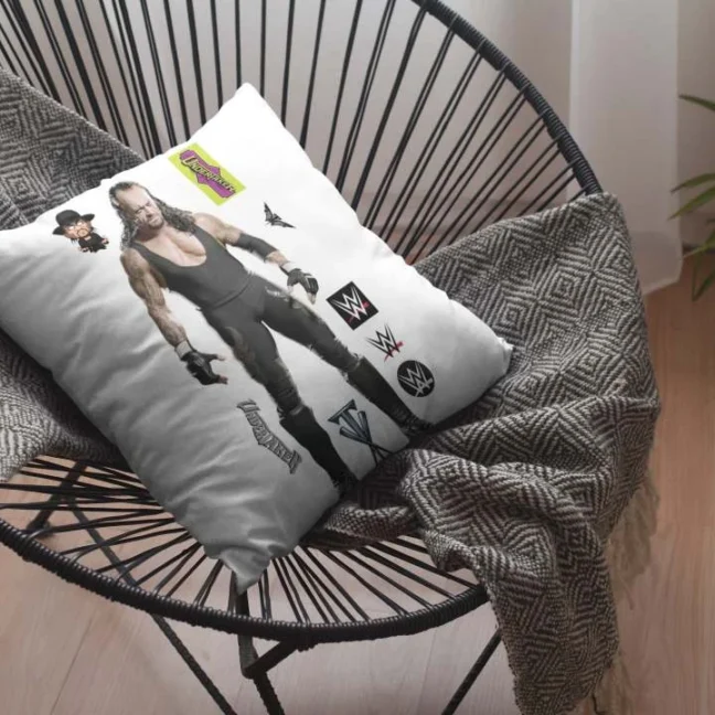 Therareparrot Wwe Undertaker Printed Quirky Cushion