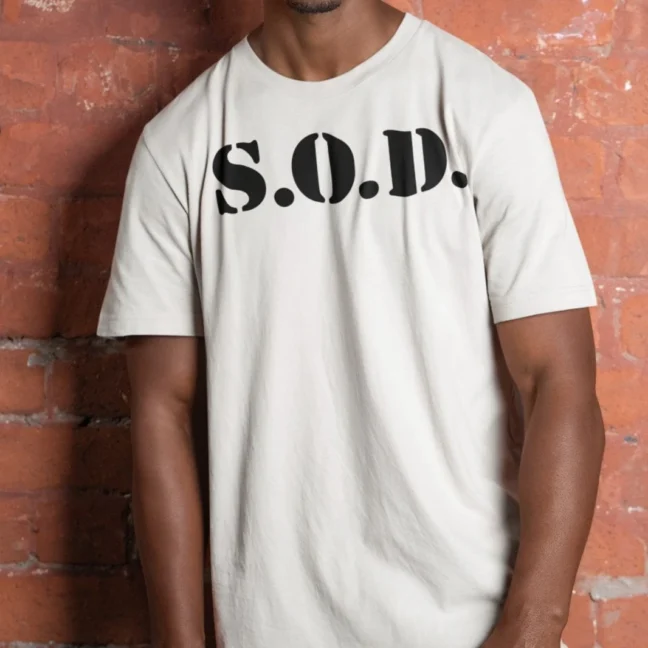 Clubofthefreaks S.O.D. Stormtroopers Of Death White Band Tshirt | Official Merchandise