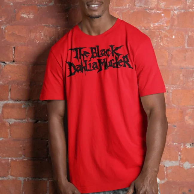 Clubofthefreaks The Black Dahlia Murder Logo Red Tshirt Official Band Merch
