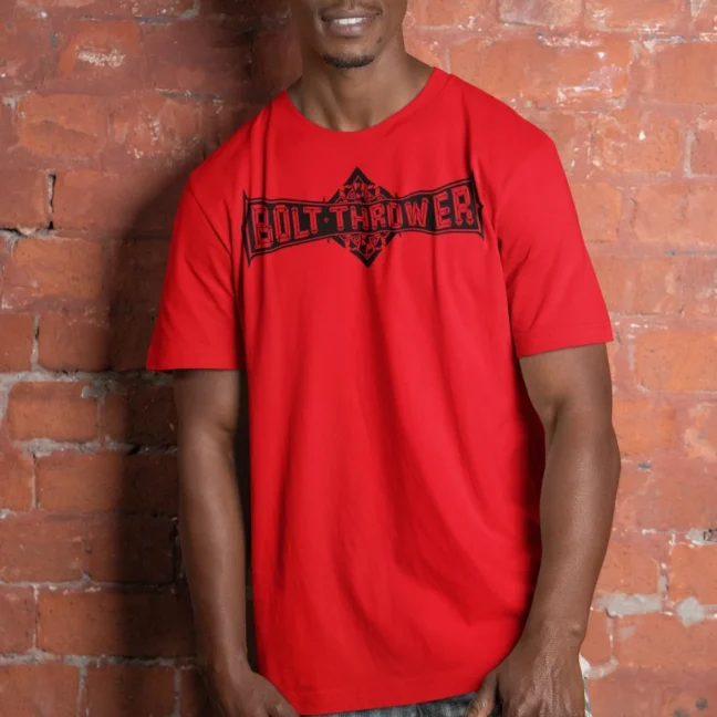 Clubofthefreaks Bolt Thrower Red Band Logo Tshirt Official Death Metal Merch