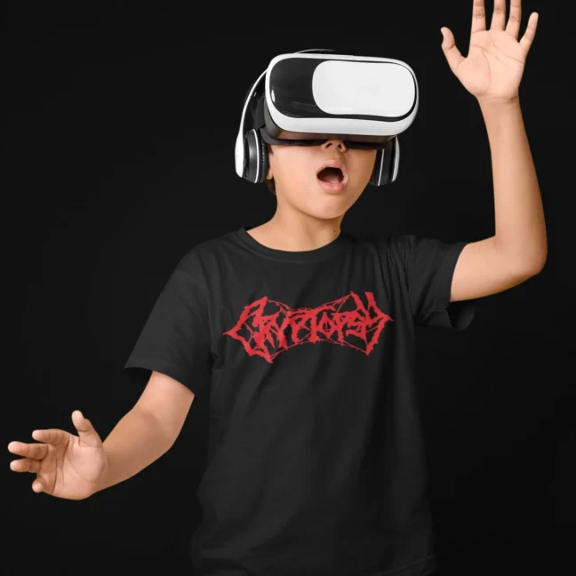 Clubofthefreaks Cryptopsy Red Logo Black Tshirt | Official Band Merchandise