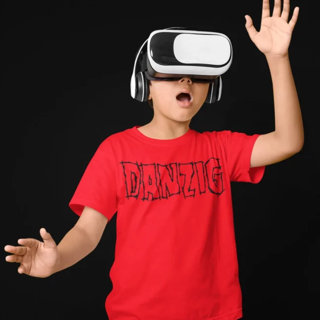 Clubofthefreaks Red Danzig Band Graphic Tshirt Bold Logo Youth Tee