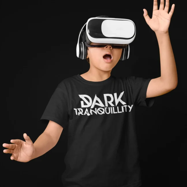 Clubofthefreaks Dark Tranquillity Vr Kid Black Tshirt Official Band Tee