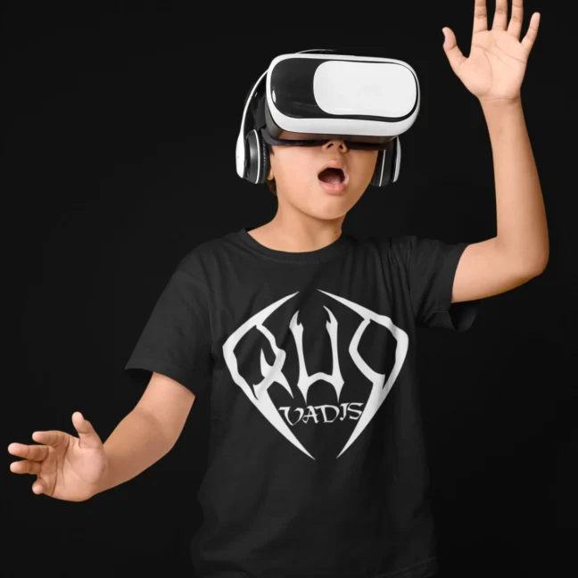 Clubofthefreaks Black Raqwadis Vr Gamer Kid Tshirt Gaming Apparel