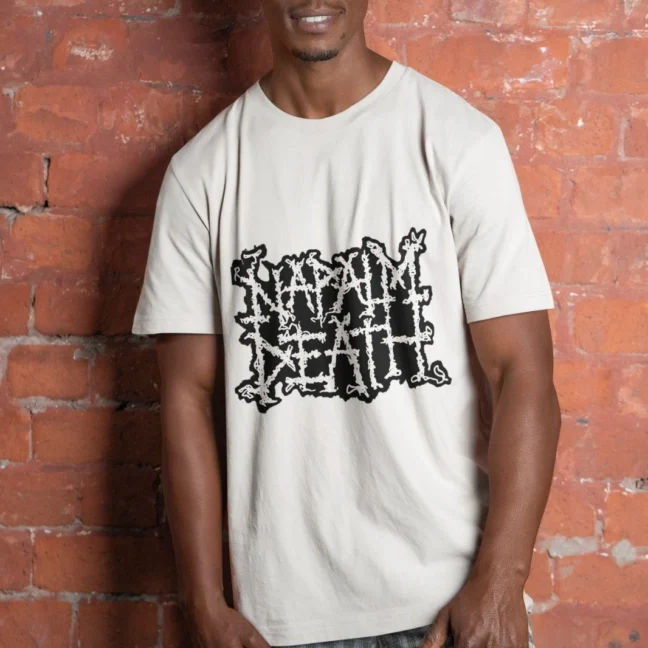 Clubofthefreaks Napalm Death Grey Tshirt Official Grindcore Band Tee Unisex Sizes