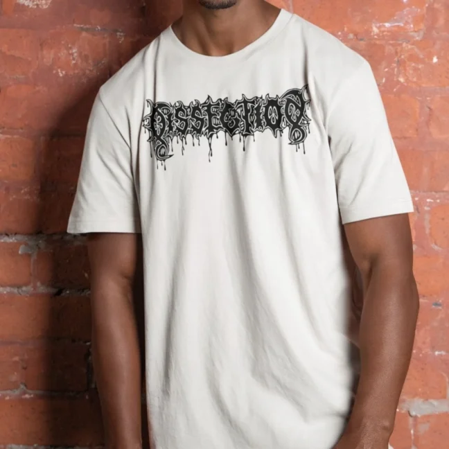 Clubofthefreaks Obscura Band Akroasis Logo Beige Tshirt Official Merch