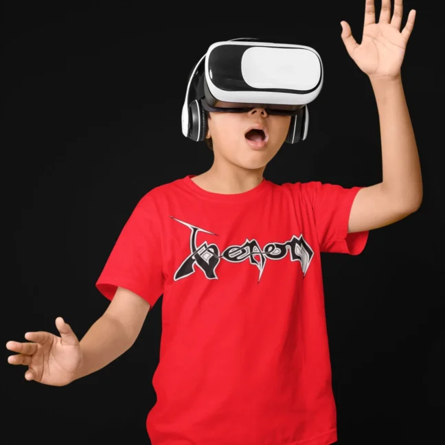 Clubofthefreaks Venom Vr Graphic Tshirt Red Gaming Tee For Venom Fans